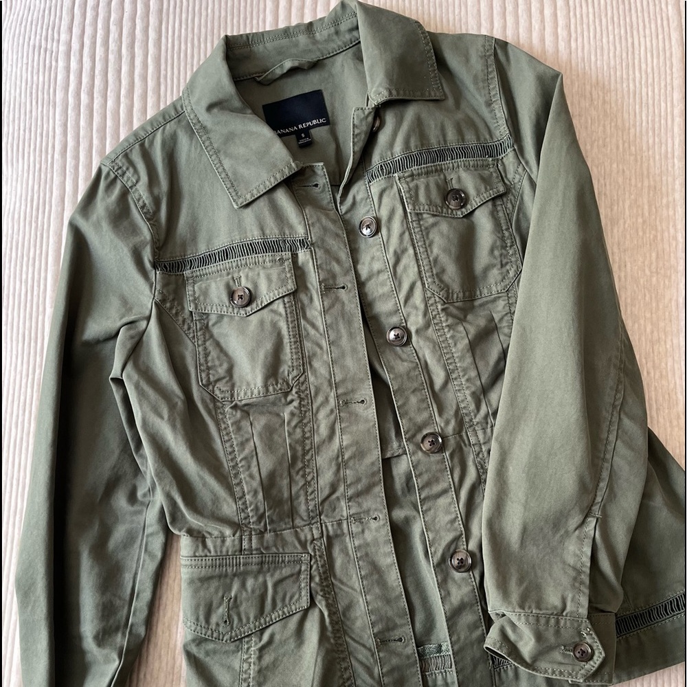 Banana Republic Green Military Jacket